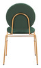 Zuo Modern Odessa Dining Chair (Set of 2) Green & Gold