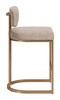Zuo Modern Velar Counter Stool (Set of 2) Beige