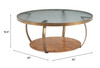 Zuo Modern Gara Coffee Table Multicolor