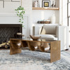 Zuo Modern Reed Coffee Table Brass & Black