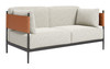 Zuo Modern Stirbe Loveseat Gray
