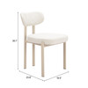 Zuo Modern Aurea Dining Chair (Set of 4) Light Gray