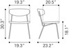 Zuo Modern Charon Dining Chair (Set of 2) Vintage Brown
