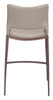Zuo Modern Ace Counter Stool (Set of 2) Brown & Walnut