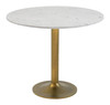 Zuo Modern Fullerton Dining Table White & Gold