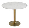 Zuo Modern Fullerton Dining Table White & Gold