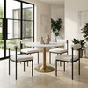 Zuo Modern Fullerton Dining Table White & Gold