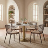 Zuo Modern Fullerton Dining Table White & Gold