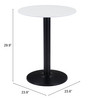 Zuo Modern Alto Bistro Table White & Black