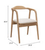 Zuo Modern Hosoi Dining Chair Beige