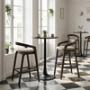 Zuo Modern Troy Barstool (Set of 2) Dove Gray & Espresso
