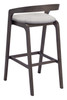 Zuo Modern Troy Barstool (Set of 2) Dove Gray & Espresso