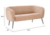Zuo Modern Racine Loveseat Linen Beige