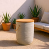 Zuo Modern Biban Side Table Natural & Gray