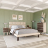 Zuo Modern Placid Queen Bed Beige