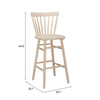 Zuo Modern Tyce Barstool (Set of 2) Natural