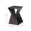 Zuo Modern Alba Accent Table Walnut