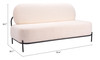 Zuo Modern Arendal Sofa Vanilla
