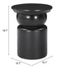 Zuo Modern Colombo Side Table Black