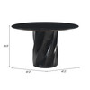 Zuo Modern Kuro Dining Table Black