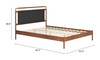 Zuo Modern Netz Queen Bed Black & Walnut