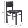 Zuo Modern Iska Dining Chair (Set of 2) Black