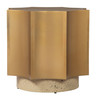 Zuo Modern Osam Side Table Gold & Beige