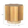 Zuo Modern Osam Side Table Gold & Beige