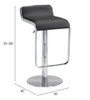 Zuo Modern Equino Barstool Black