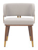 Zuo Modern Brew Dining Chair Beige & Walnut