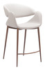 Zuo Modern Limay Counter Stool Beige & Walnut