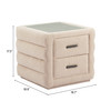 Zuo Modern Soffice Nightstand Beige