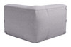 Zuo Modern Luanda Corner Chair Gray