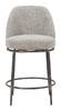 Zuo Modern Nordhavn Swivel Counter Stool Gray
