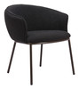 Zuo Modern Essen Dining Chair Black & Bronze
