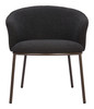 Zuo Modern Essen Dining Chair Black & Bronze
