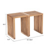 Zuo Modern Riviera Extendable Stool (Set of 2) Natural