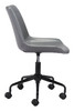 Zuo Modern Byron Office Chair Gray