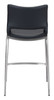 Zuo Modern Ace Counter Stool (Set of 2) Black & Silver