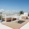 Zuo Modern Gelo Sofa White & Brown