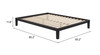 Zuo Modern Luum Queen Platform Bed Frame Black