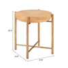 Zuo Modern Halva Side Table Natural