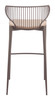 Zuo Modern Silues Barstool (Set of 2) Taupe & Brown