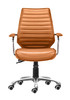 Zuo Modern Enterprise Low Back Office Chair Terracotta