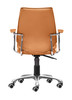 Zuo Modern Enterprise Low Back Office Chair Terracotta