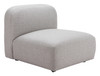 Zuo Modern Biak Middle Chair Gray