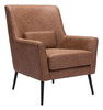 Zuo Modern Ontario Accent Chair Vintage Brown