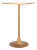 Zuo Modern Spot Bar Table Beige & Gold