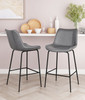 Zuo Modern Byron Counter Stool Gray