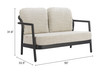 Zuo Modern Rein Loveseat Beige